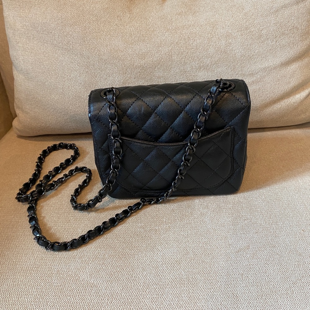 Authentic Chanel So Black Mini square. - Picture 13 of 13
